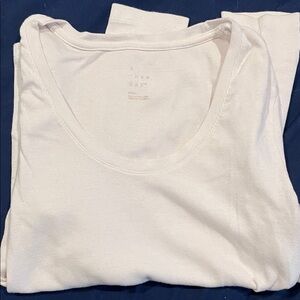 A New Day Classic White Scoop Neck Top*